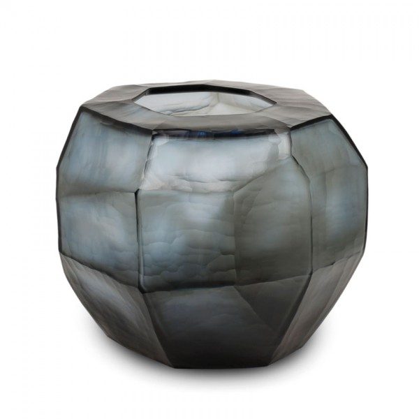 Guaxs vaza „Cubistic Round Smoke Grey“