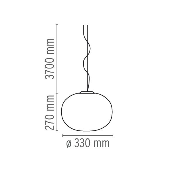 Flos pakabinamas šviestuvas „Glo-Ball S1“