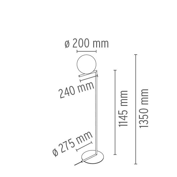 Flos toršeras „IC F1“