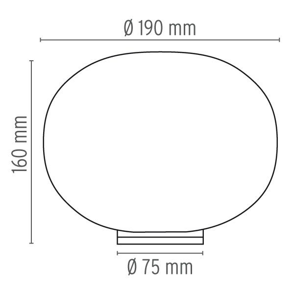 Flos stalinis šviestuvas „Glo-Ball Basic Zero“