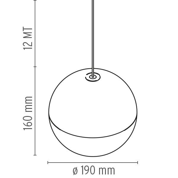 Flos pakabinamas šviestuvas „String Light Sphere“