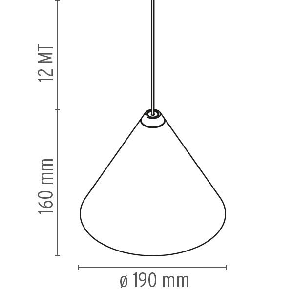 Flos pakabinamas šviestuvas „String Light Cone“