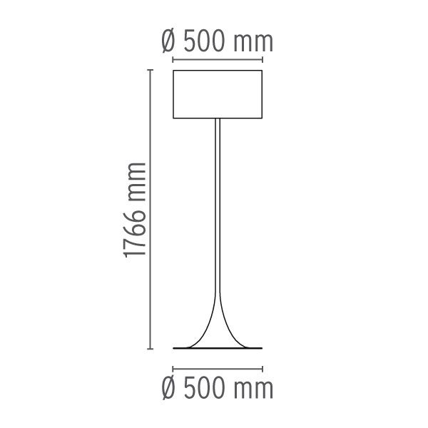 Flos toršeras „Spun Light F“