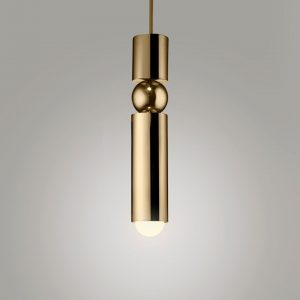 Lee Broom pakabinamas šviestuvas „Fulcrum Light Brass“