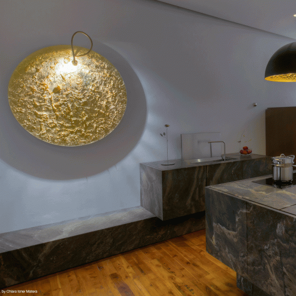 Catellani & Smith sieninis/lubinis šviestuvas „Luna Piena“ 120cm