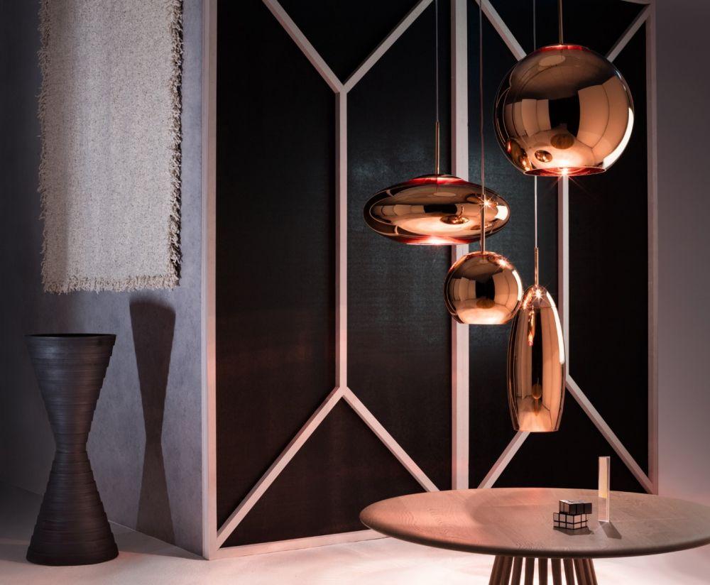 Tom Dixon pakabinamas šviestuvas „Copper Round “ – Simetria