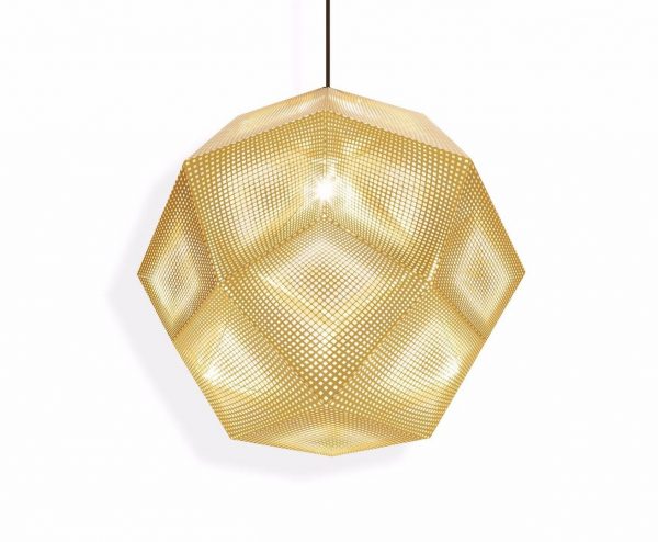 Tom Dixon pakabinamas šviestuvas „Etch Brass“ 50cm