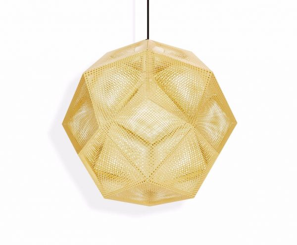 Tom Dixon pakabinamas šviestuvas „Etch Brass“ 50cm