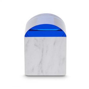 Tom Dixon marmurinė dėžutė „Lid Curve“