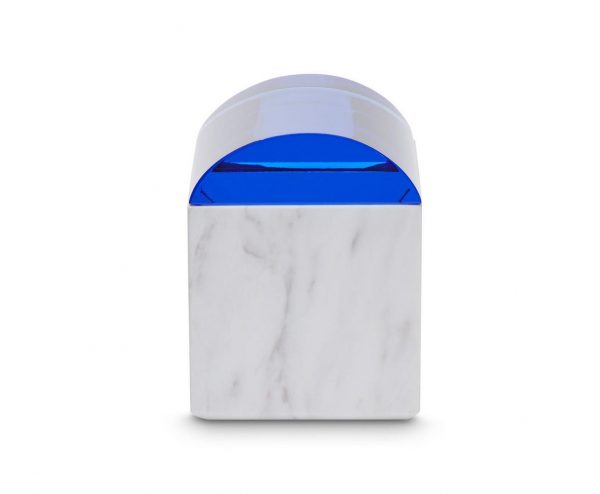Tom Dixon marmurinė dėžutė „Lid Curve“