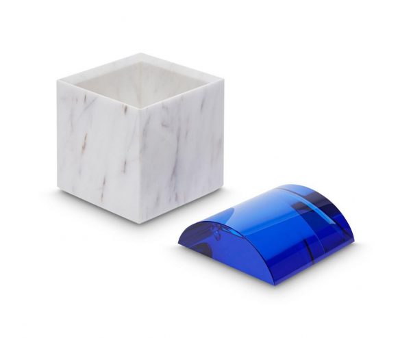 Tom Dixon marmurinė dėžutė „Lid Curve“