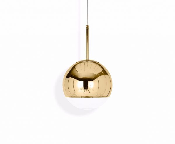 Tom Dixon pakabinamas šviestuvas „Mirror Ball Gold“