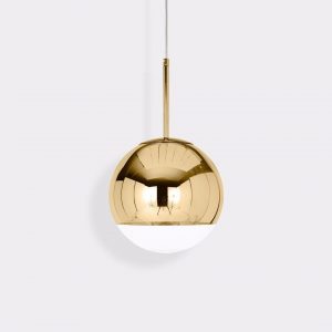 Tom Dixon pakabinamas šviestuvas „Mirror Ball Gold“