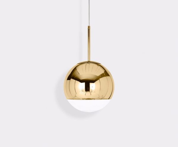 Tom Dixon pakabinamas šviestuvas „Mirror Ball Gold“