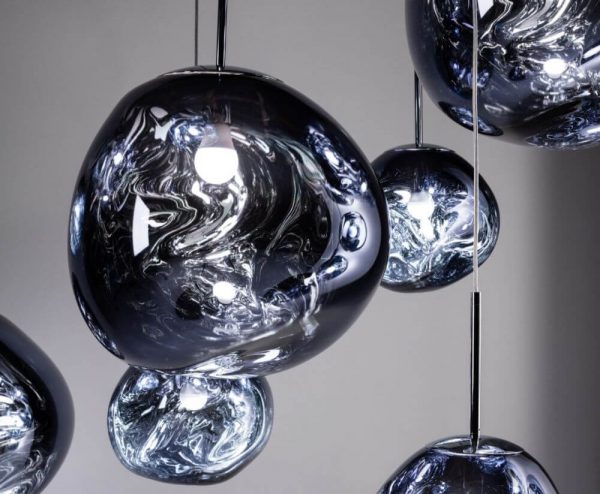 Tom Dixon pakabinamas šviestuvas „Melt Smoke“ 50cm