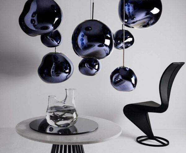 Tom Dixon pakabinamas šviestuvas „Melt Smoke“ 50cm